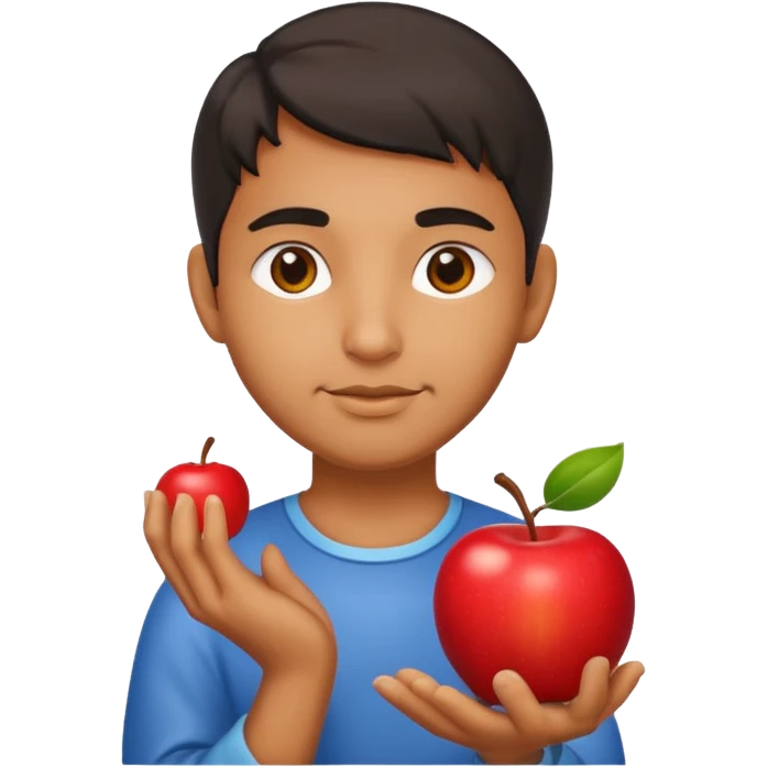 visnu god with an apple emoji