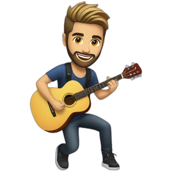 Kendji girac avec guitare emoji