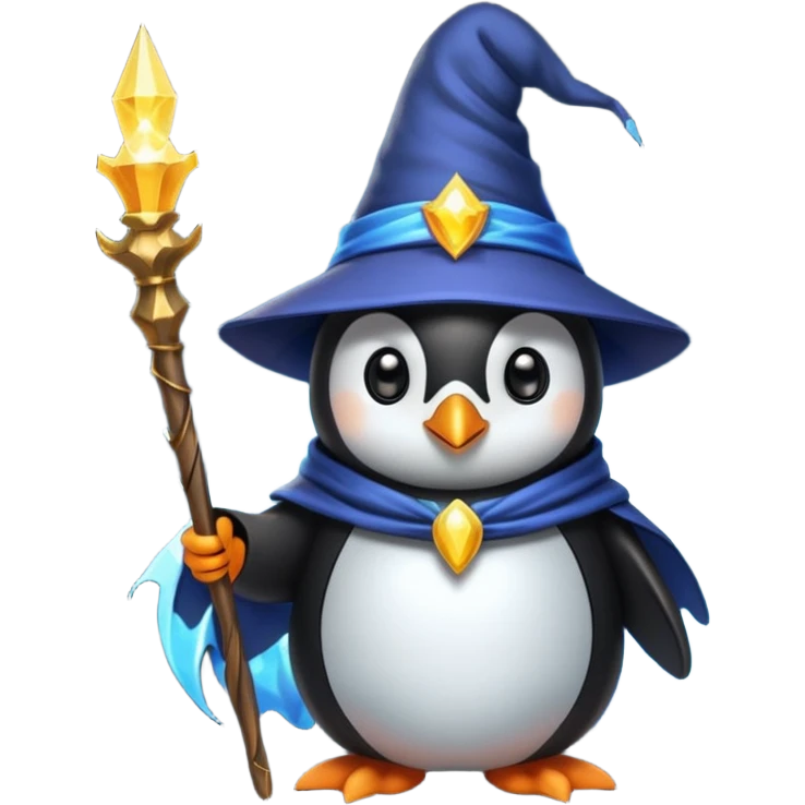 Penguin Wizard emoji