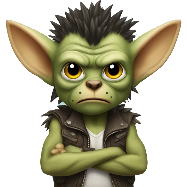 Mohawk gremlin  emoji