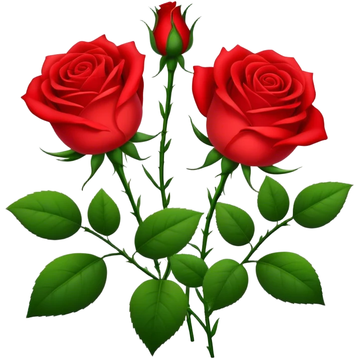 three red roses emoji