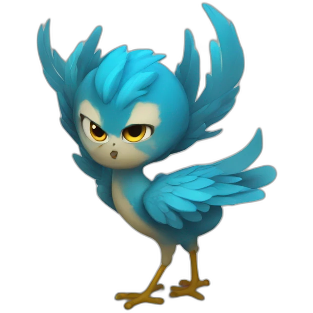 Feu bleu mais emoji