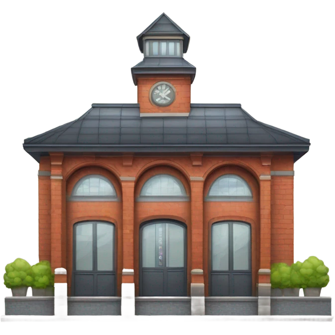 Train station emoji. emoji