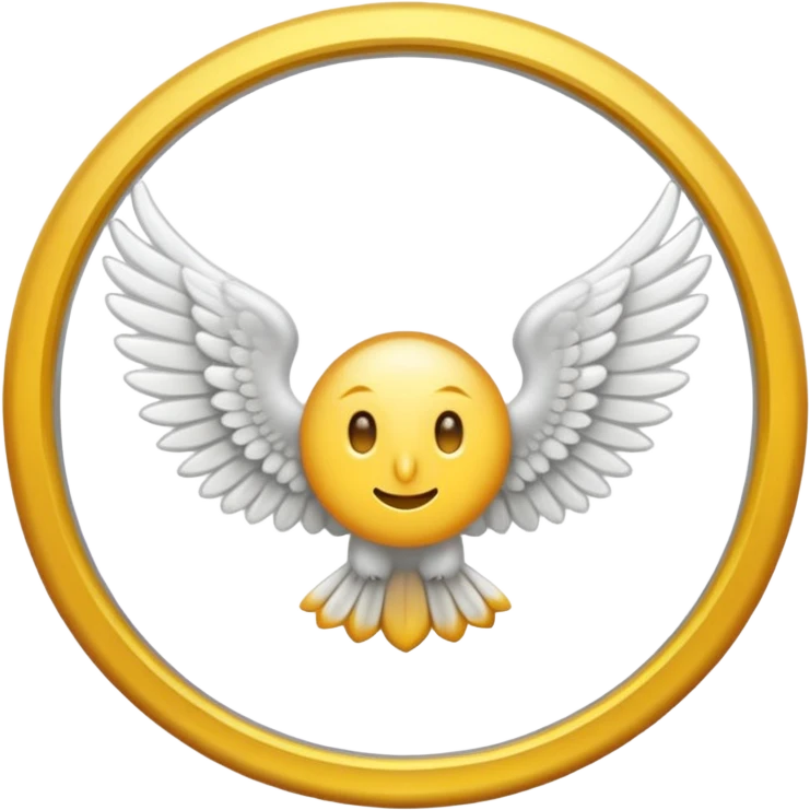 Solo las alas y la argolla emoji