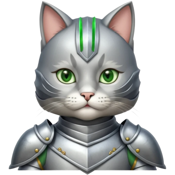 cat knight portrait emoji