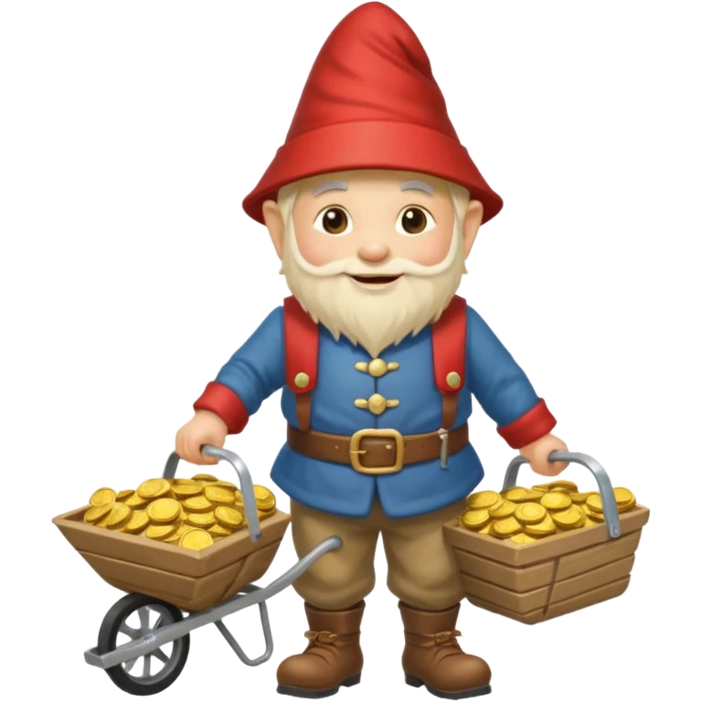 gnome with wheelbarrow emoji