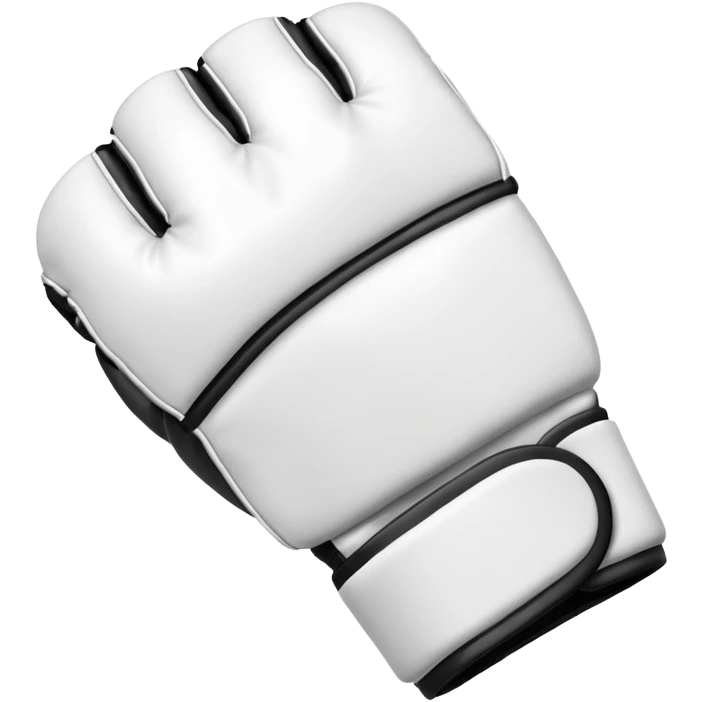 white MMA glove simple emoji style emoji