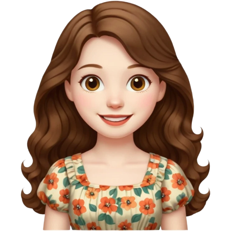 vintage girl emoji