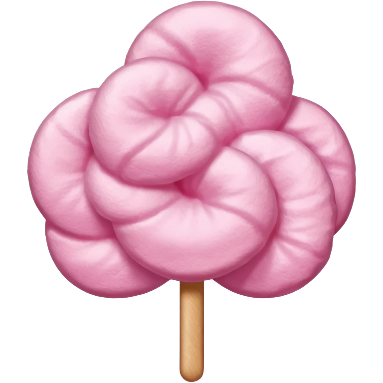 Pink cotton candy emoji