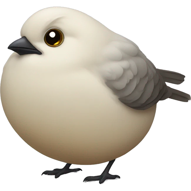 Very very very fat bird emoji