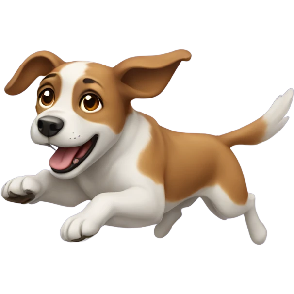 dog flying emoji