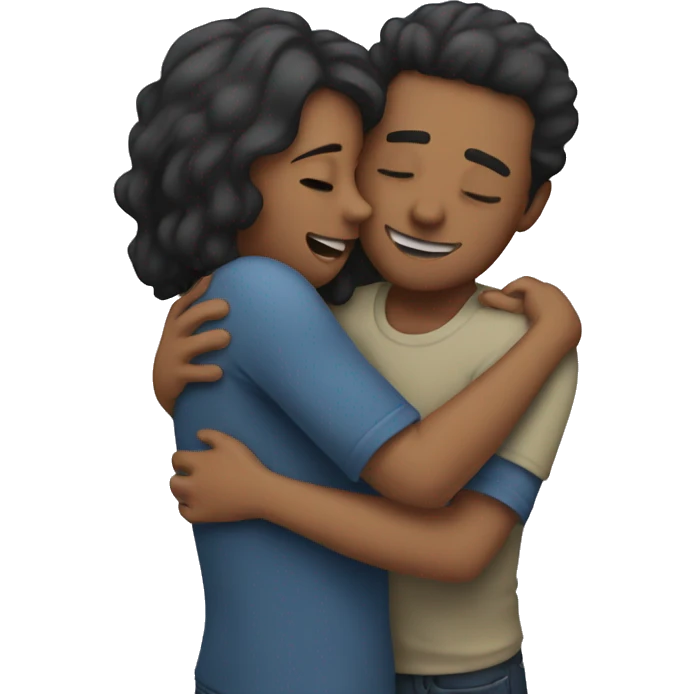People hugging emoji