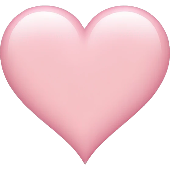 light pink heart emoji