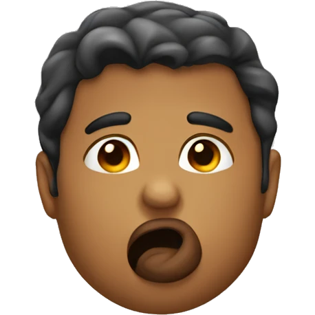 Nonchalant kiss emoji