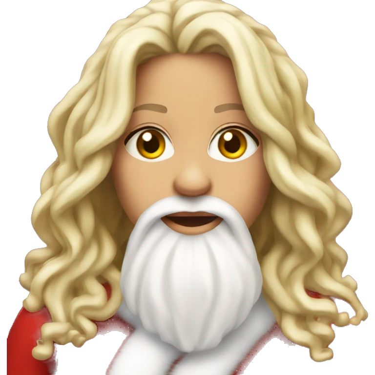 shakira as santa claus emoji