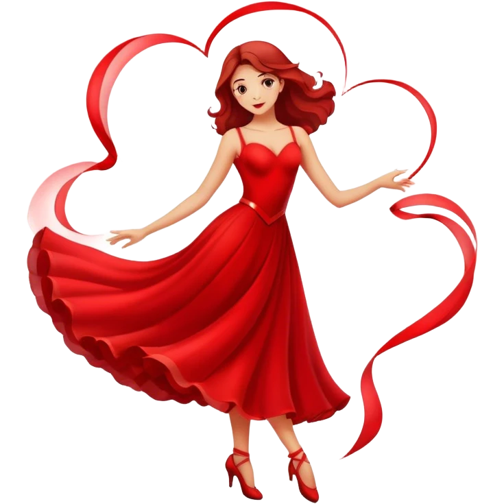 Heart shape, dance, fashion emoji