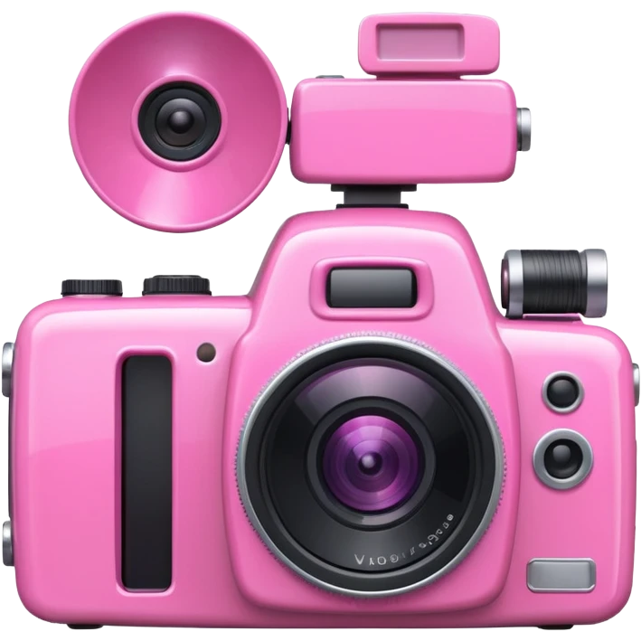 pink video camera emoji