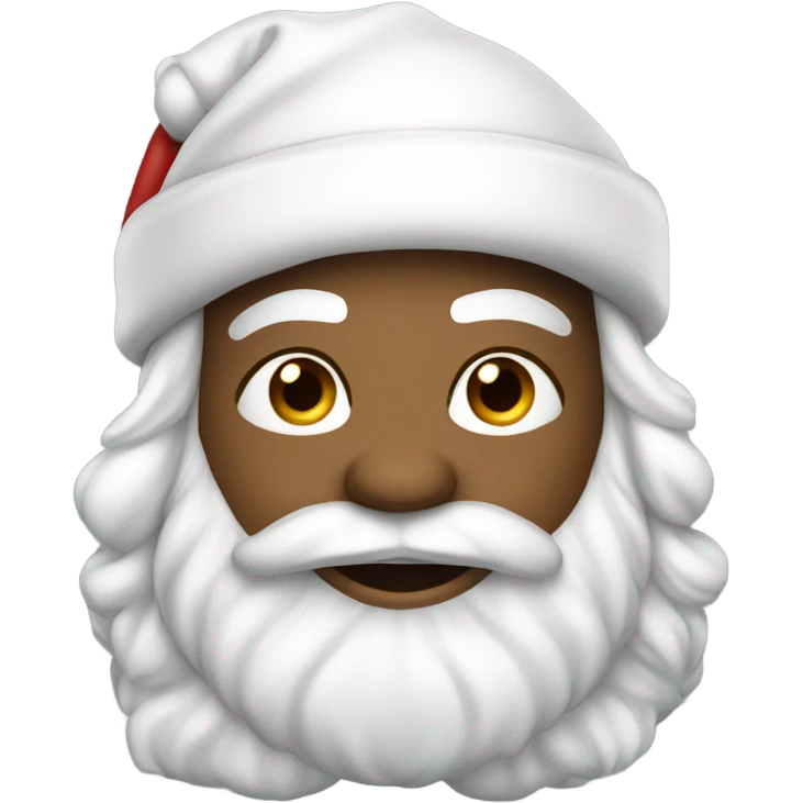 Merry Christmas white Santa baseball player emoji