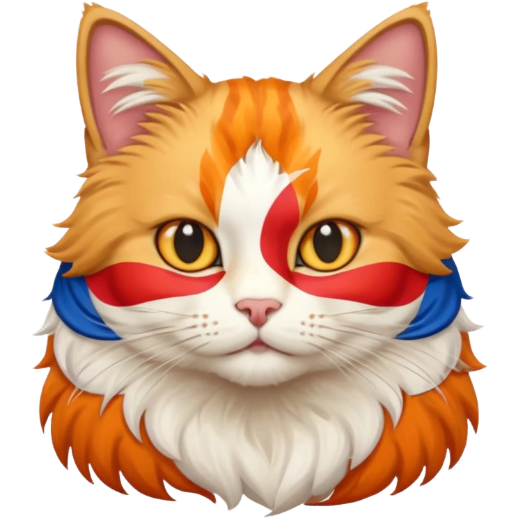 cat with Kurdistan flag emoji