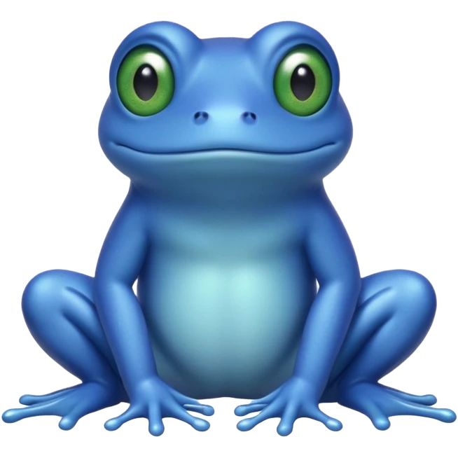 Blue Frog emoji