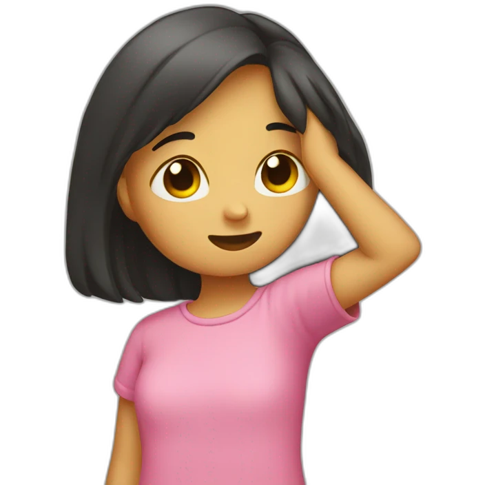 fille qui dab emoji