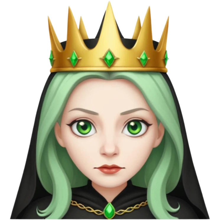 evil witch with crown emoji