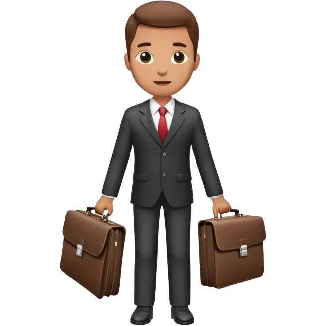 businessman in a suit with briefcase emoji