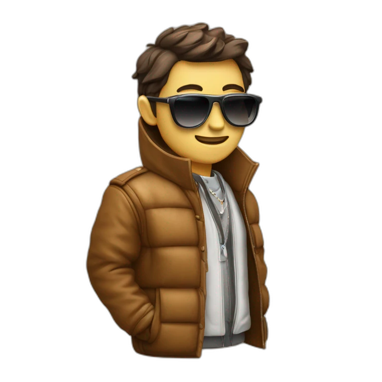 Une montre de luxe et un manteau en cuir emoji