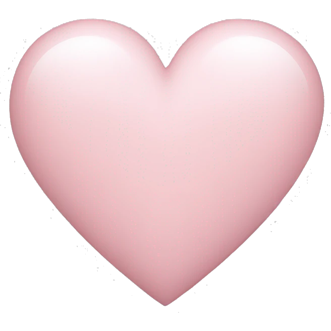 Light pink heart  emoji