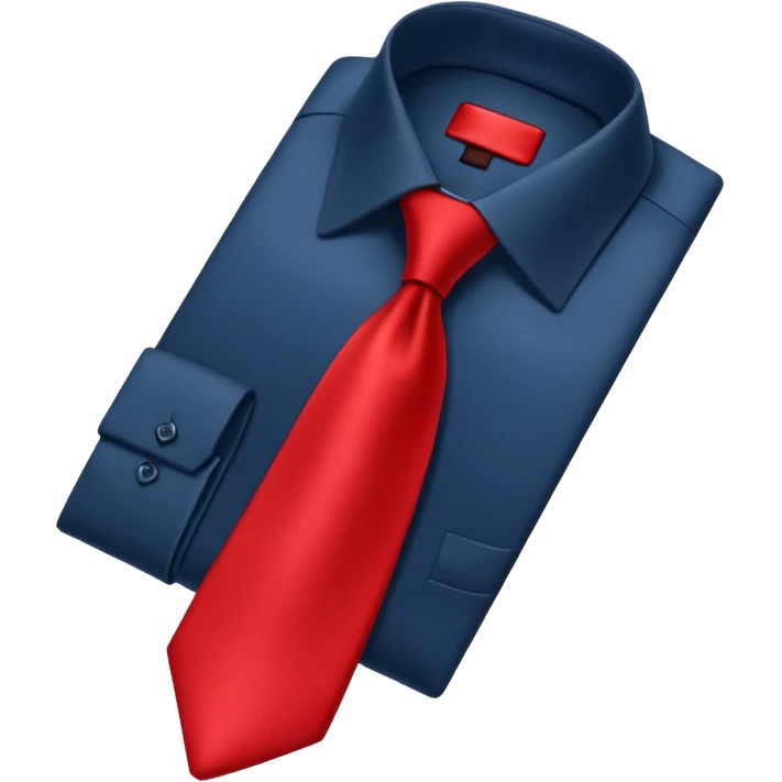 plain isolated red tie emoji
