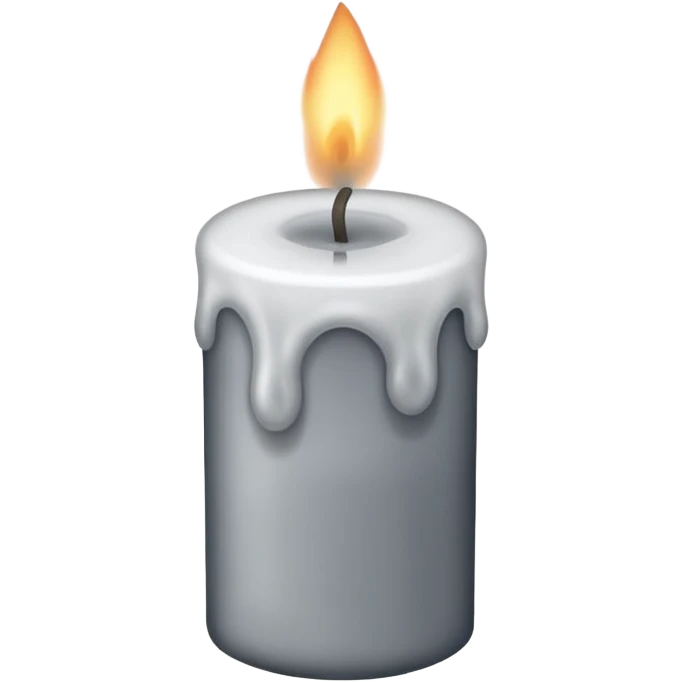 Candel with no flame 🔥 only smoke emoji