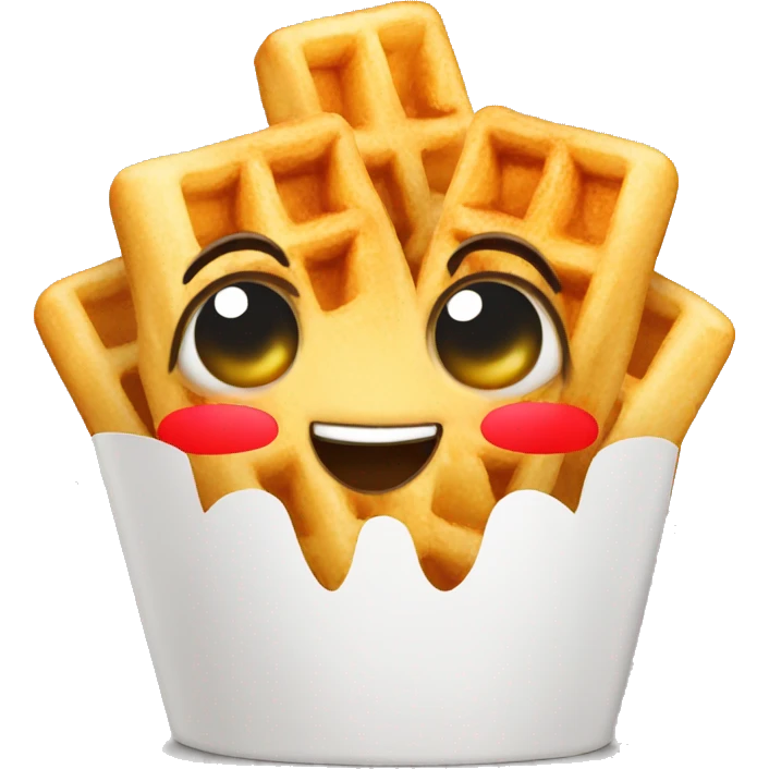 waffle fries emoji