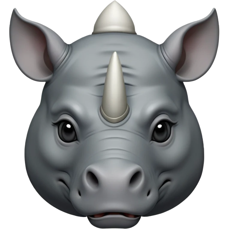 cinematic-noble--rhinoceros-portrait-emoji,slate-grey-hide--poised-and-regal,-with-a-massive,-powerful-build-and-a-thick, -deep-set-soulful-piercing-eyes,-simplified-yet-sharp-and-sophisticated-features,-highly-detailed,-large-black-eyes, zoomed out showing shoulders, large white horn  emoji
