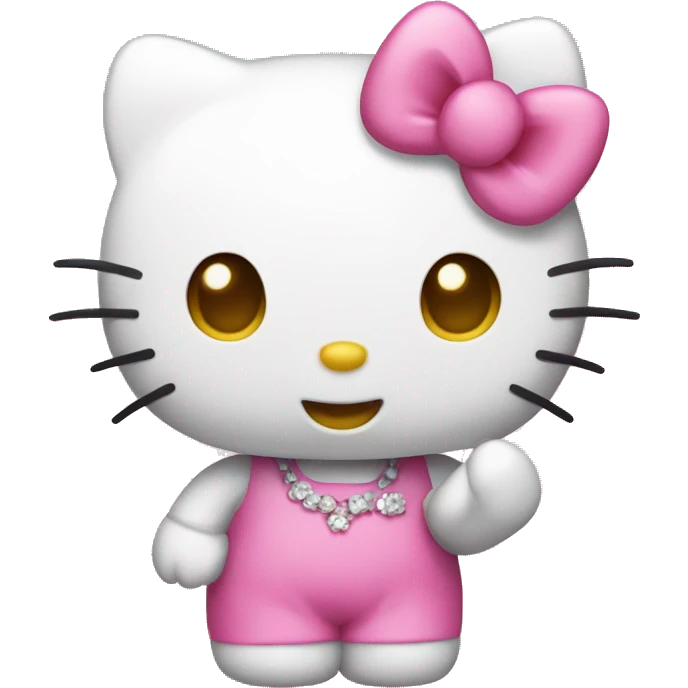 Pink hello kitty emoji