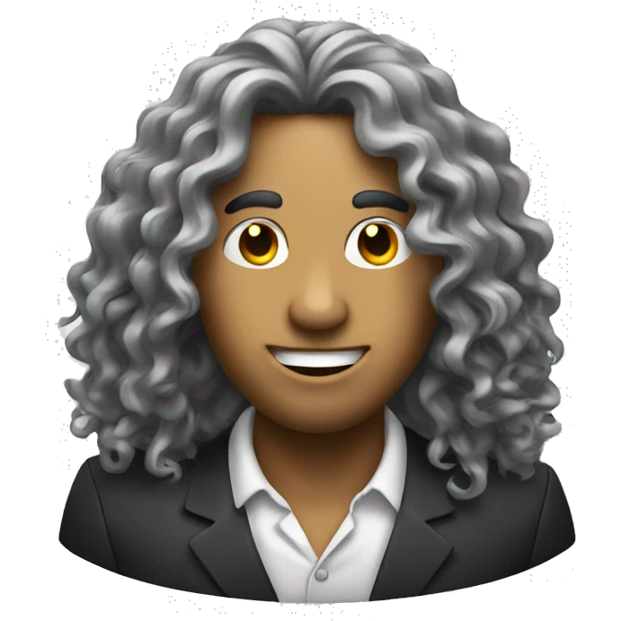 Money with curly long hair  emoji