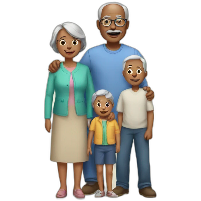 family with grandparents emoji