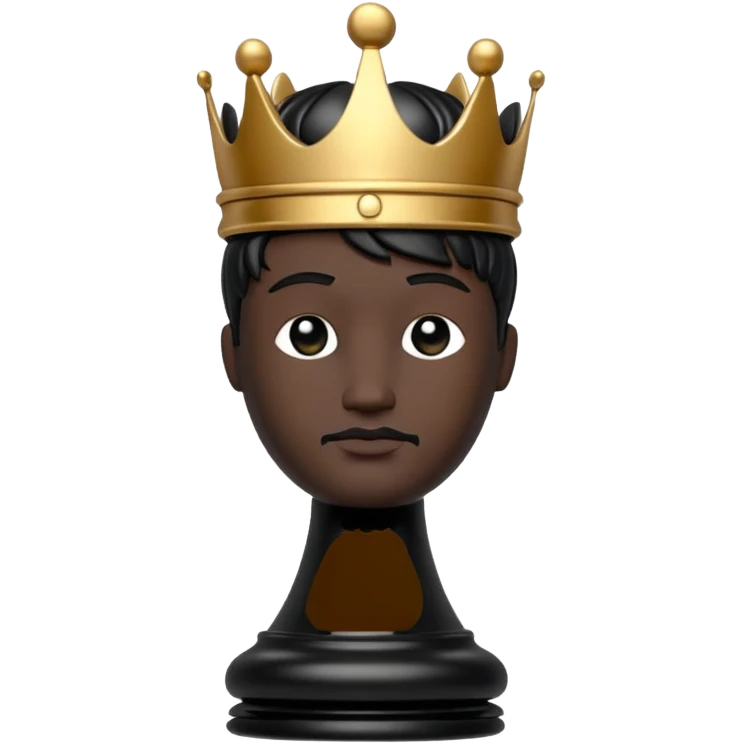 Chess king in balck emoji