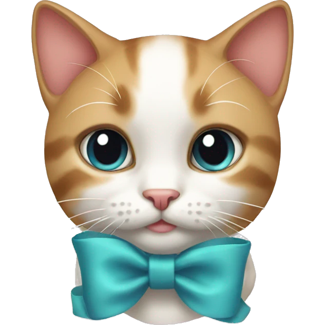 cat with a bow emoji