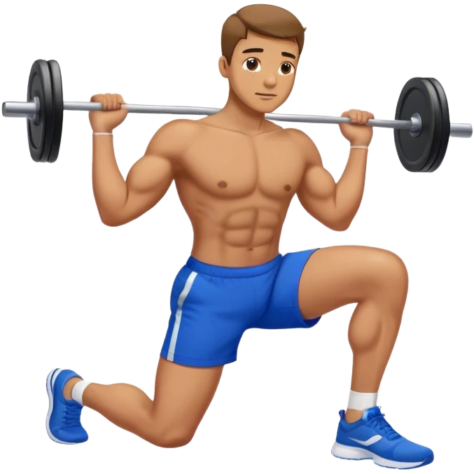 glute-bridges-exercise guy with blue shorts  emoji