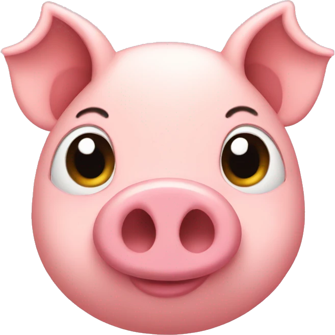 Heart pig emoji