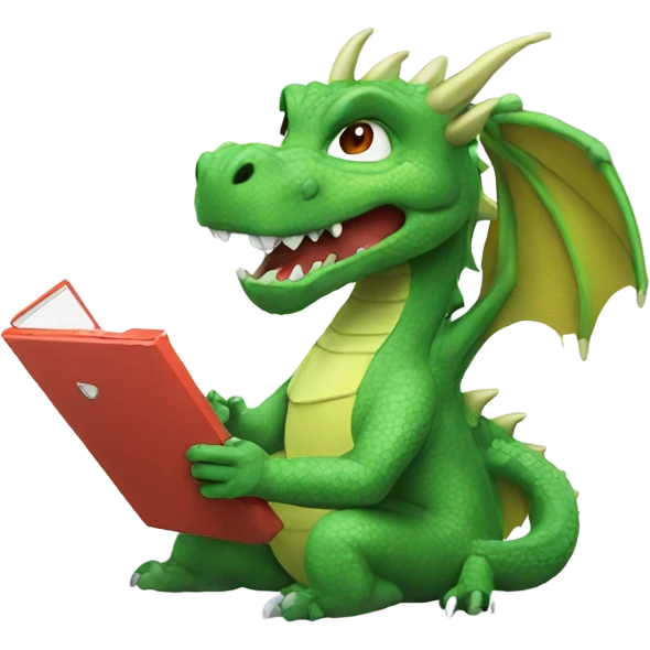 Dragon playing switch emoji
