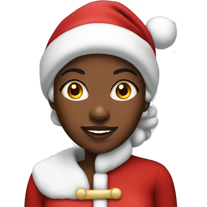 Black me and Mrs Santa Claus emoji