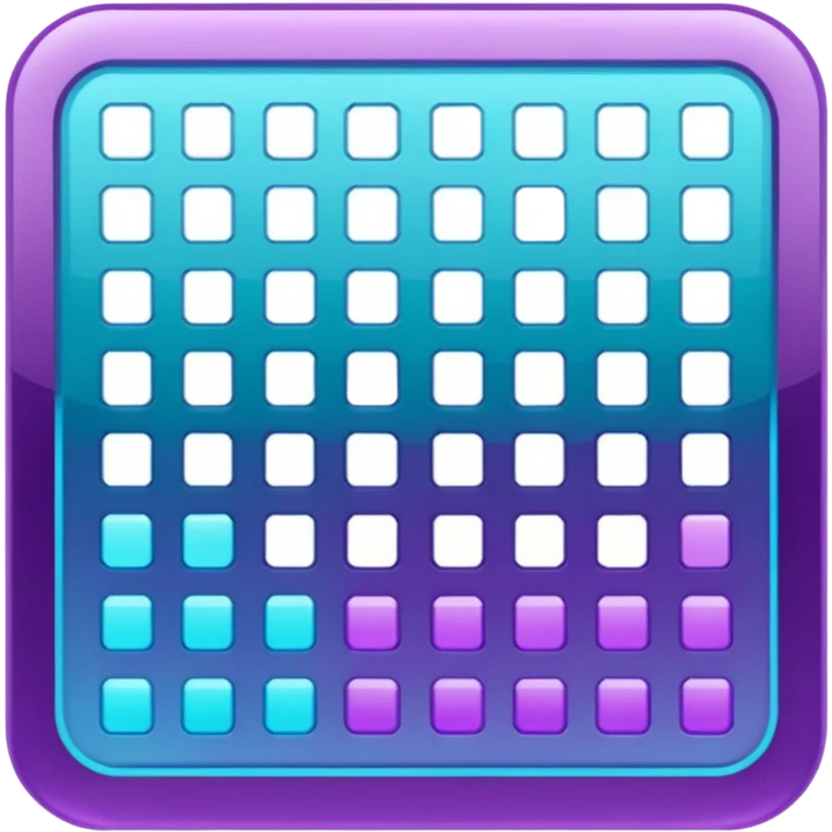 glitter purple and cian spreadsheet emoji