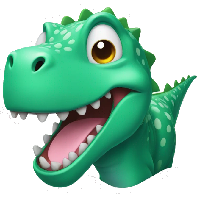 Laughing dino emoji
