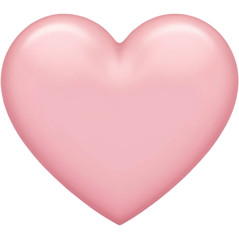 Licht roze hart without face emoji