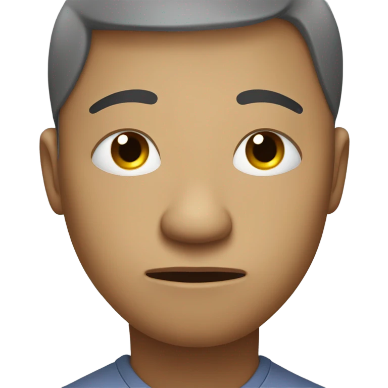 Sad and tired emoji