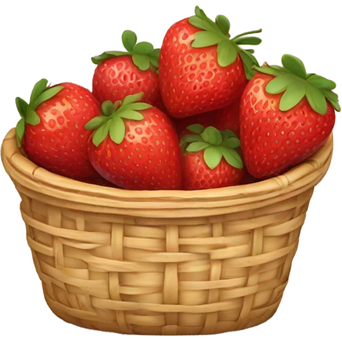 Strawberry basket emoji