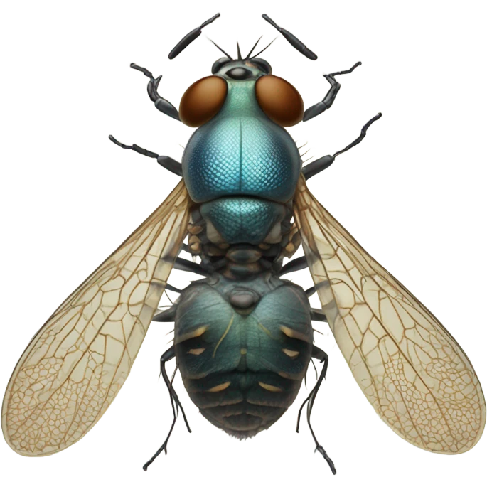 Upside down fly emoji