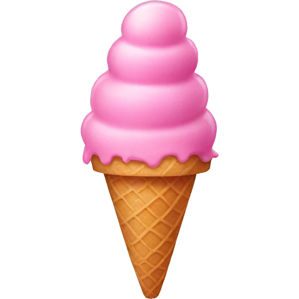 Pink ice cream emoji
