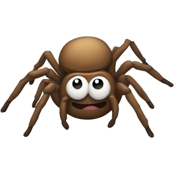 Poopy spider  emoji
